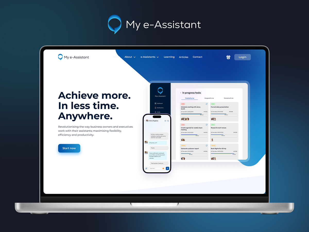 My e-Assistant — productivity web app